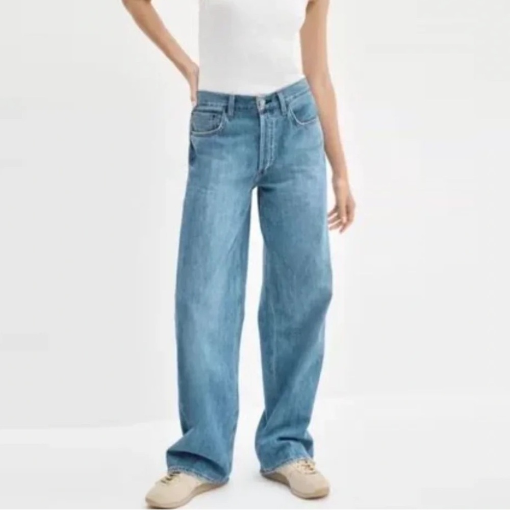 Aritzia Denim Forum The Bo Mid Rise Slouchy BF 30L Jeans